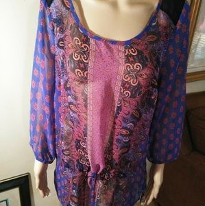 George, sheer‎ tunic